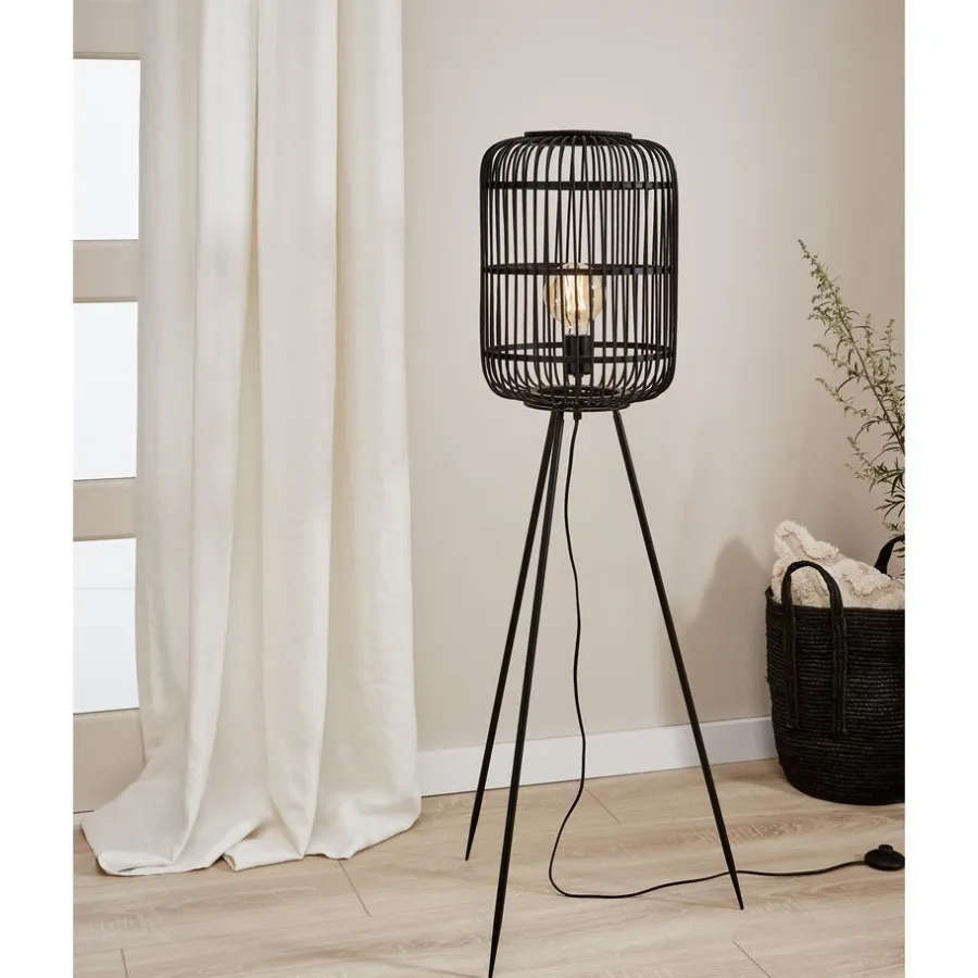 Kwantum Vloerlampen*Vloerlamp Balan Zwart
