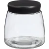 Kwantum Voorraadpotten & Blikken*Voorraadpot Glas Zwart - 12,5 Cm 13 Cm