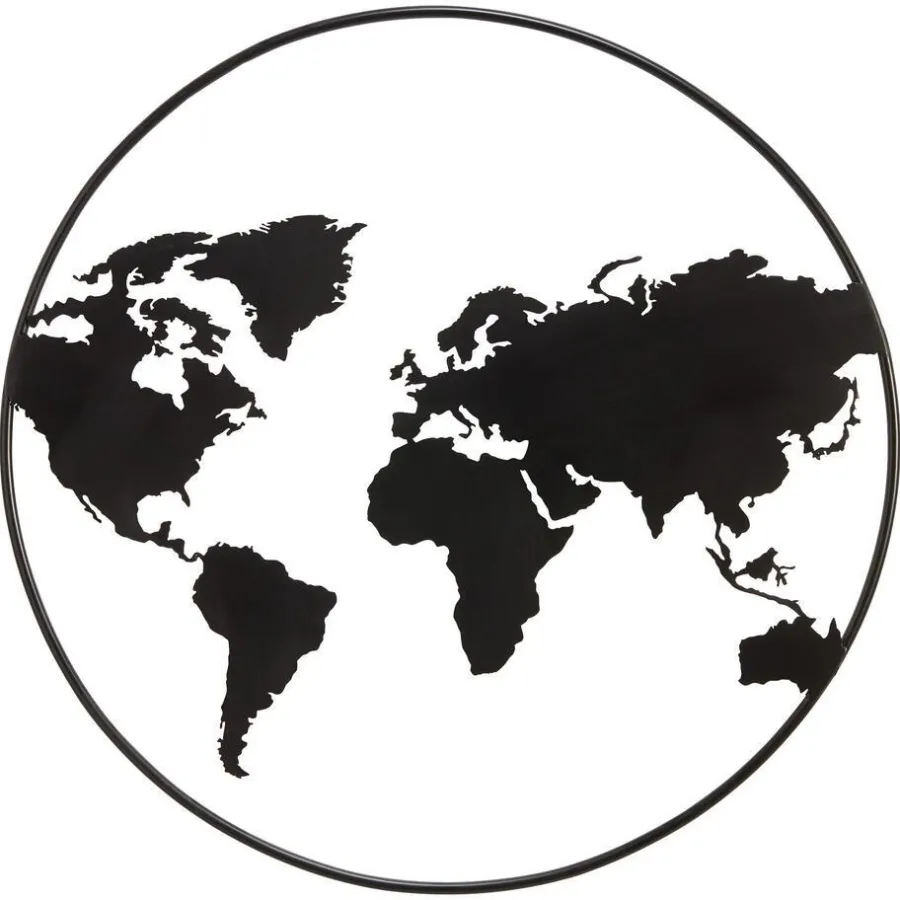 Kwantum Wanddecoratie*Wanddecoratie El Mundo Zwart