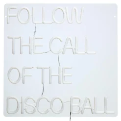 Kwantum Wandlampen*Wandlamp Neon Discoball Rood