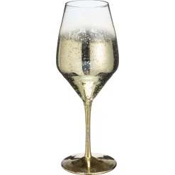 Kwantum Kerstservies|Glazen*Wijnglas Shine Goud - 510 Ml
